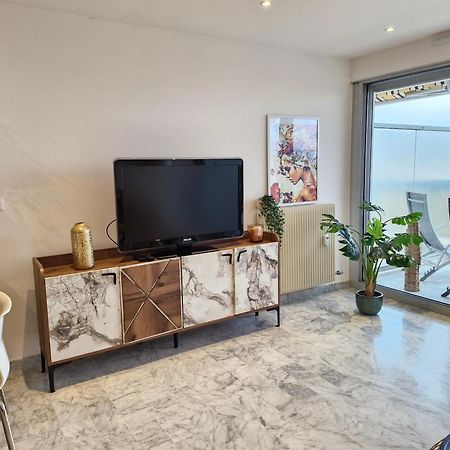 Sunny And Cosy Sea View Studio อองทีบส์ ภายนอก รูปภาพ